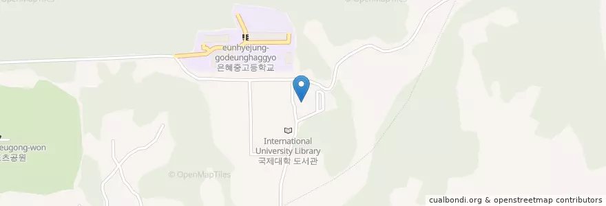 Mapa de ubicacion de 국제대학 도서관 en Coreia Do Sul, Gyeonggi, 평택시.