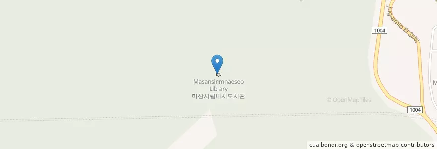 Mapa de ubicacion de 마산시립내서도서관 en Corea Del Sud, Sud Gyeongsang, 창원시, 마산회원구.
