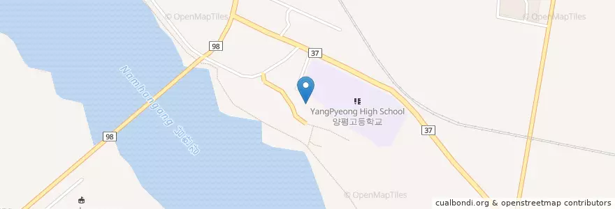 Mapa de ubicacion de 양평어린이도서관 en Республика Корея, Кёнгидо, 양평군.