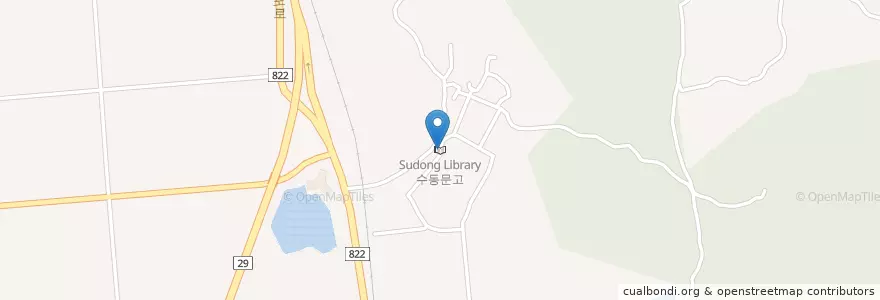 Mapa de ubicacion de 수동문고 en Республика Корея, Чолла-Намдо, 화순군.