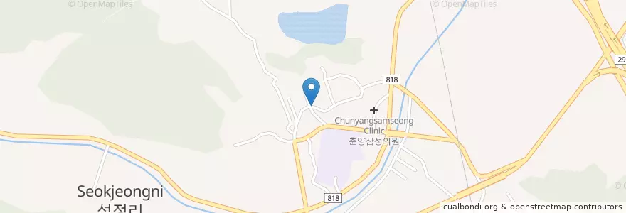 Mapa de ubicacion de 석정문고 en 대한민국, 전라남도, 화순군.