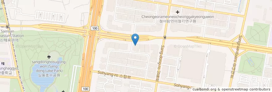 Mapa de ubicacion de 상동회마트 en Corea Del Sud, Gyeonggi, 부천시.