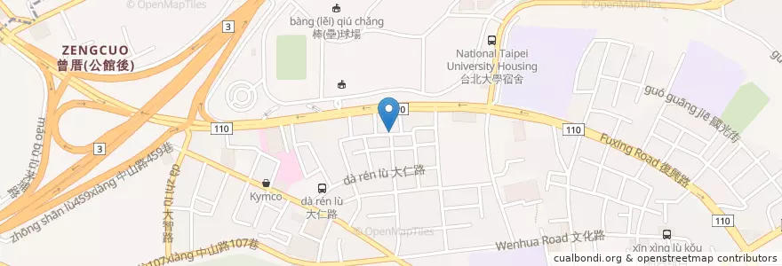 Mapa de ubicacion de 臺參宮 en تايوان, تايبيه الجديدة, 三峽區.