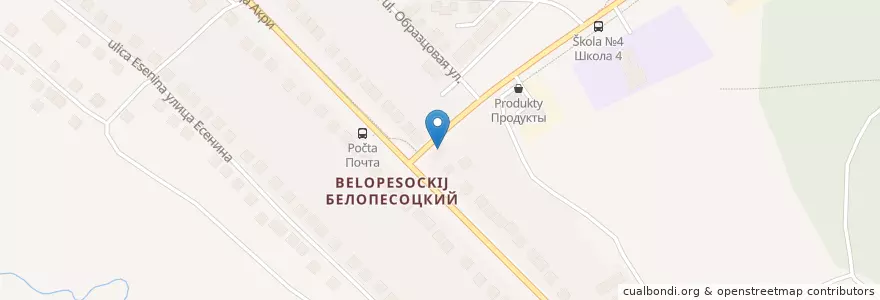 Mapa de ubicacion de Отделение связи №142804 en Rusland, Centraal Federaal District, Oblast Moskou, Городской Округ Ступино.