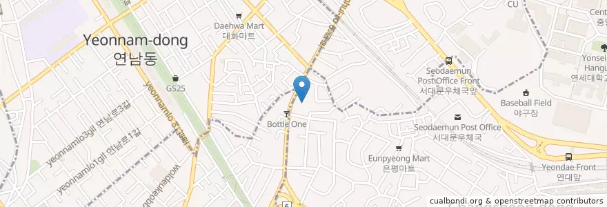 Mapa de ubicacion de 해청미술관 en Güney Kore, Seul, 마포구, 서교동.
