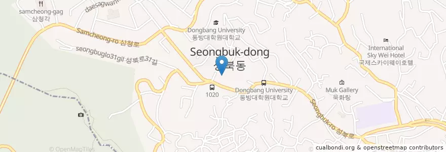 Mapa de ubicacion de 헬렌갤러리 en Südkorea, Seoul, 성북구.