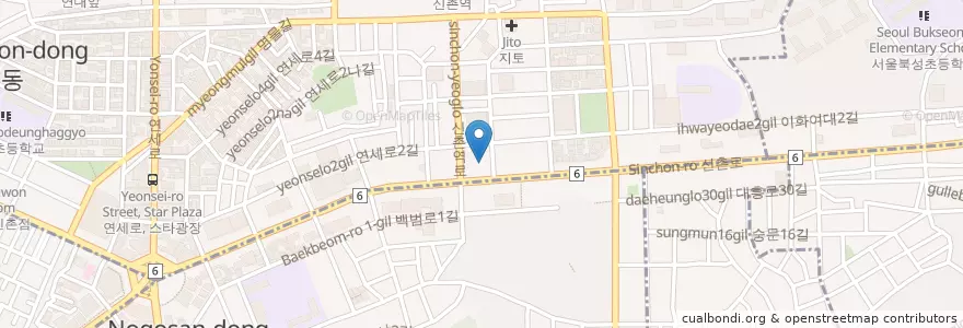 Mapa de ubicacion de 미큐 성형외과 en Südkorea, Seoul, 마포구.
