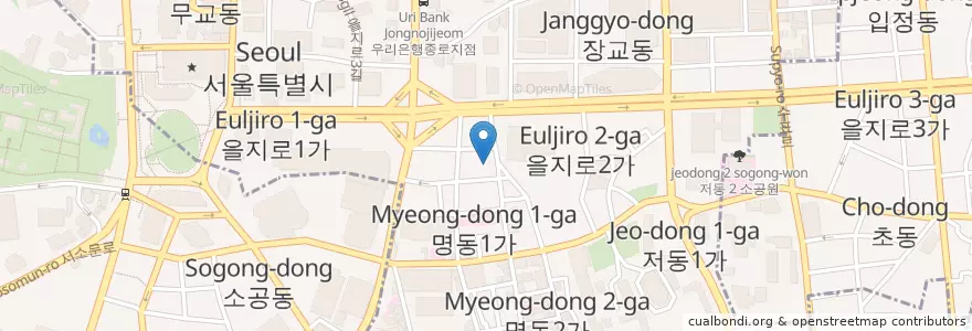 Mapa de ubicacion de 선재한의원 en Zuid-Korea, Seoel, 명동.