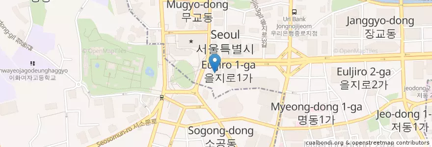 Mapa de ubicacion de 메트로플러스치과 en Coreia Do Sul, Seul.