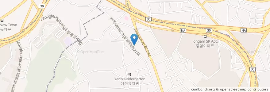 Mapa de ubicacion de 연세휴치과 종암점 en 대한민국, 서울, 성북구, 종암동.