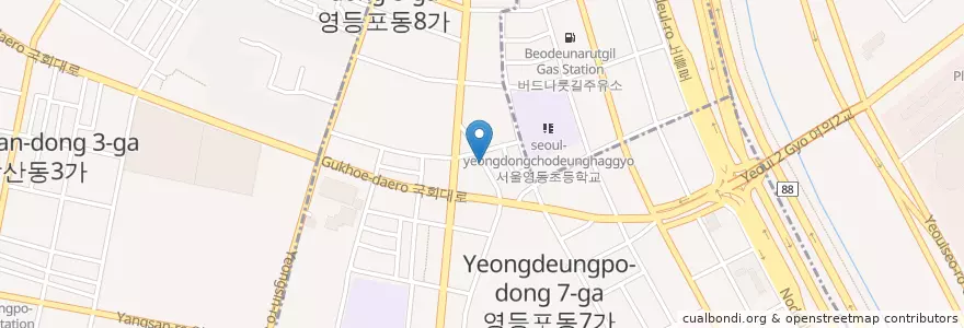 Mapa de ubicacion de 뉴서울성모병원 en Coreia Do Sul, Seul, 영등포구, 영등포동.