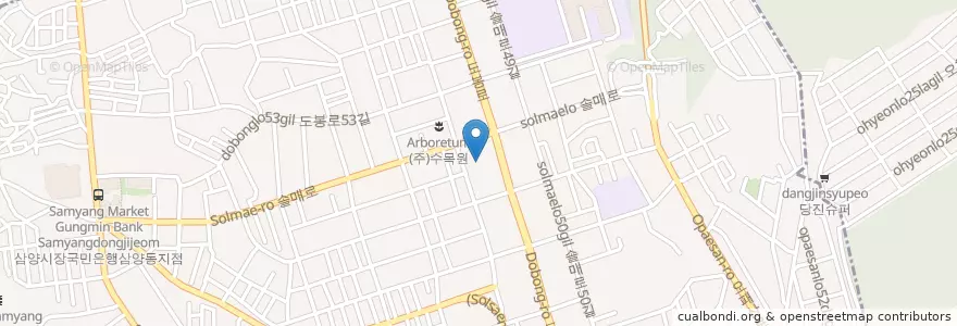 Mapa de ubicacion de 닥터포유 미아점 en Corea Del Sud, Seul, 강북구, 미아동.