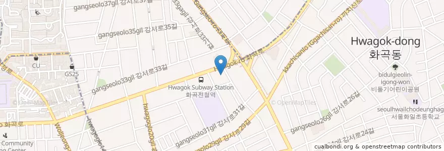 Mapa de ubicacion de 연세튼튼아이치과 en Coreia Do Sul, Seul, 강서구, 화곡1동.