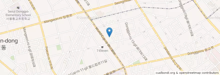 Mapa de ubicacion de 자연과한의원 en 대한민국, 서울, 마포구.