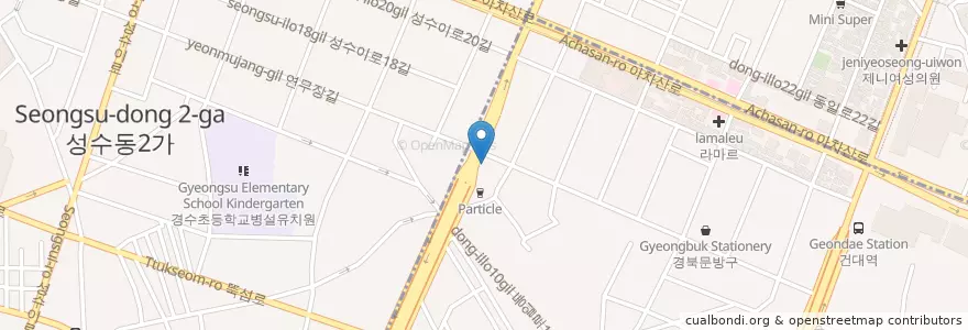 Mapa de ubicacion de 리안요양병원 en Corea Del Sur, Seúl, 광진구, 자양4동.