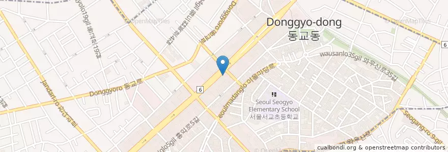 Mapa de ubicacion de 리즈산부인과 홍대점 en Республика Корея, Сеул, 마포구, 서교동.