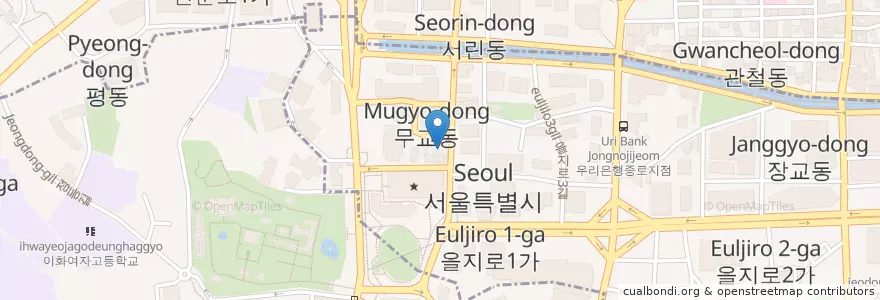 Mapa de ubicacion de 센트럴치과 시청점 en 韩国/南韓, 首尔.