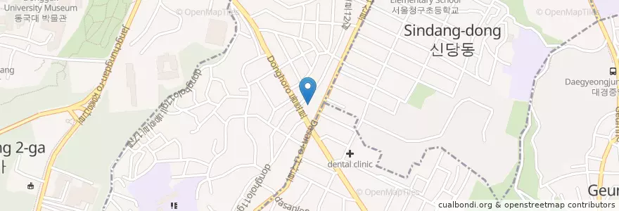 Mapa de ubicacion de 쉬앤미여성의원 en Coreia Do Sul, Seul, 중구, 다산동.