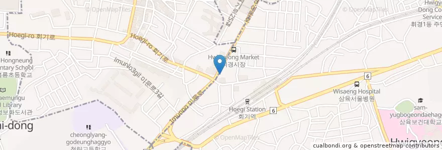 Mapa de ubicacion de 고은 산부인과 en Corea Del Sud, Seul, 동대문구.