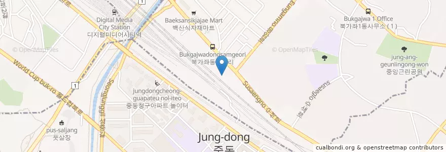 Mapa de ubicacion de 사랑요양병원 en Республика Корея, Сеул, 마포구.