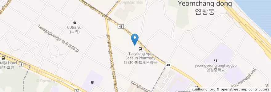 Mapa de ubicacion de Gangseo Metro Dental Clinic en South Korea, Seoul, Gangseo-Gu, Yeomchang-Dong, Yeomchang-Dong.