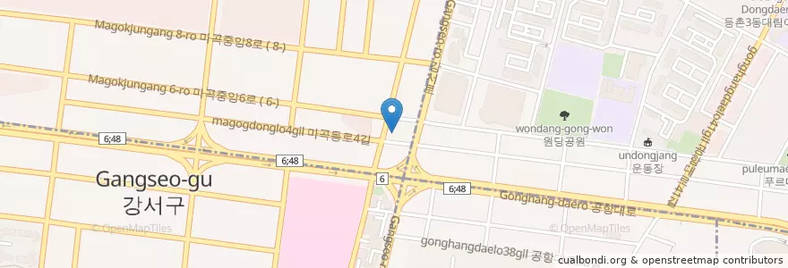Mapa de ubicacion de Angel Dental Clinic en South Korea, Seoul, Gangseo-Gu.
