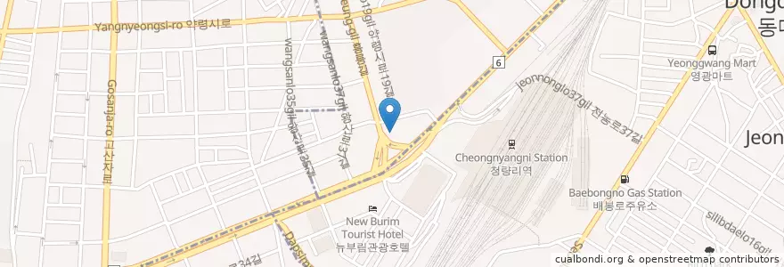 Mapa de ubicacion de 코넬비뇨기과 강북점 en Korea Selatan, 서울, 동대문구, 전농1동.