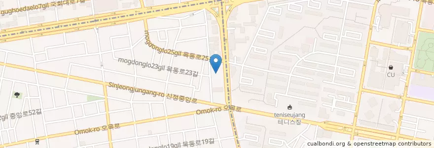 Mapa de ubicacion de Bburi Oriental Medicine Clinic en South Korea, Seoul, Yangcheon-Gu, Sinjeong 4(Sa)-Dong.