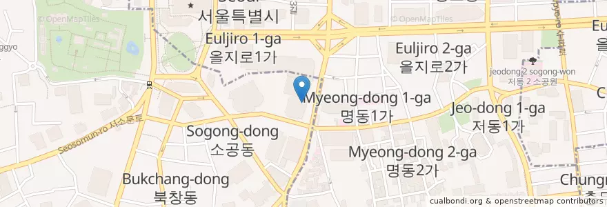 Mapa de ubicacion de 메디코스 en Südkorea, Seoul.