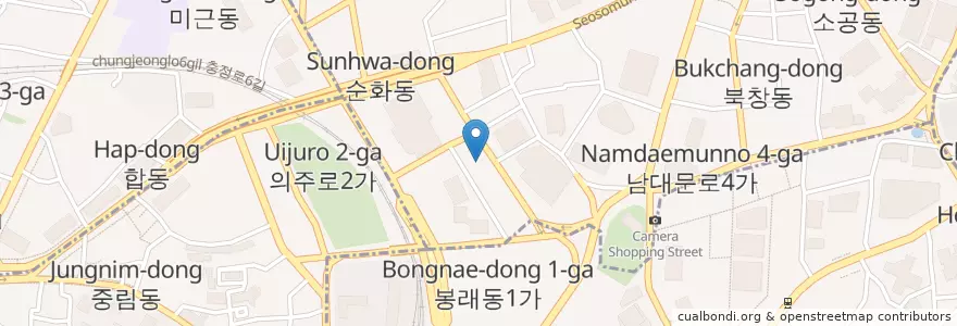 Mapa de ubicacion de 소중한이치과 en 大韓民国, ソウル, 中区, 소공동.