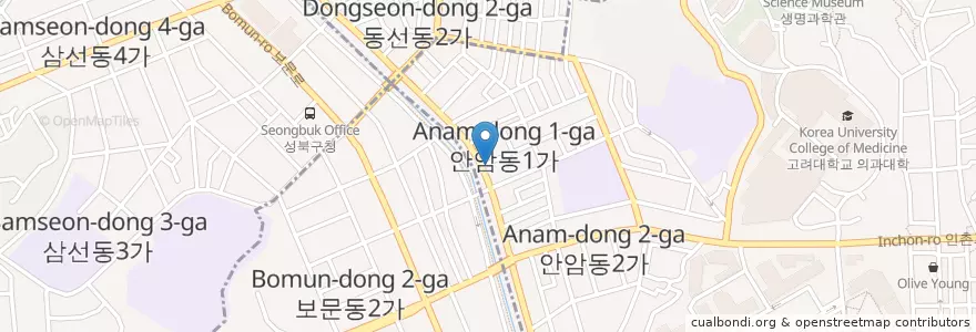 Mapa de ubicacion de 미치과 en Zuid-Korea, Seoel, 성북구.