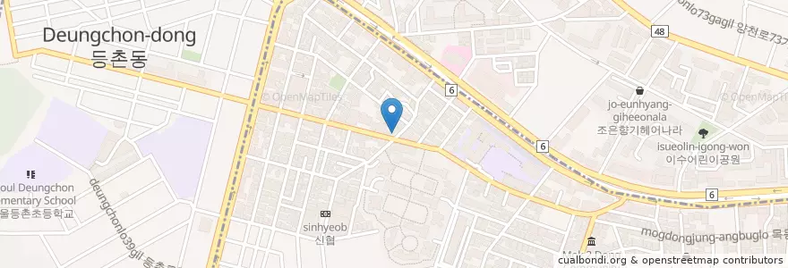 Mapa de ubicacion de 연세시카고치과의원 en Corée Du Sud, Séoul, 양천구, 목3동.