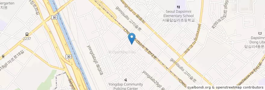 Mapa de ubicacion de Yeonsenamseong Urology en South Korea, Seoul, Seongdong-Gu, Dapsimni 1(Il)-Dong.