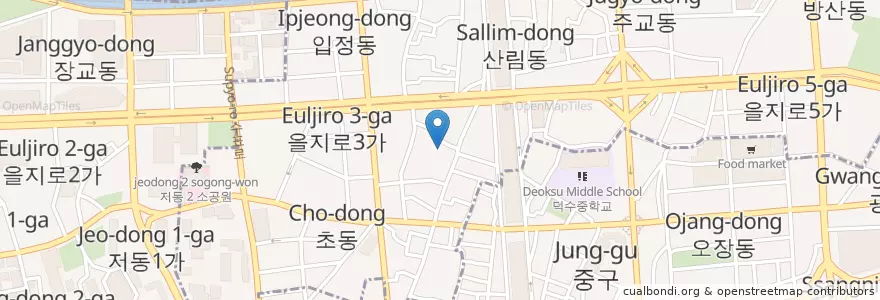 Mapa de ubicacion de 누가한의원 en Südkorea, Seoul, 을지로동.