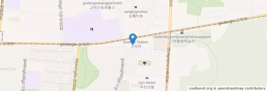 Mapa de ubicacion de 키앤미한의원 en کره جنوبی, سئول, 강동구, 명일동.