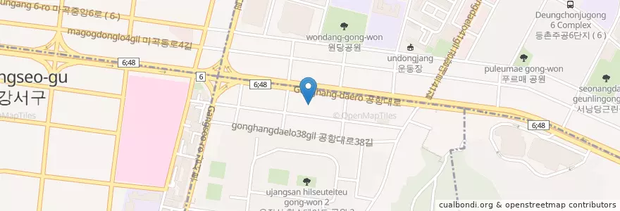 Mapa de ubicacion de 라임치과 en کره جنوبی, سئول, 강서구, 우장산동.