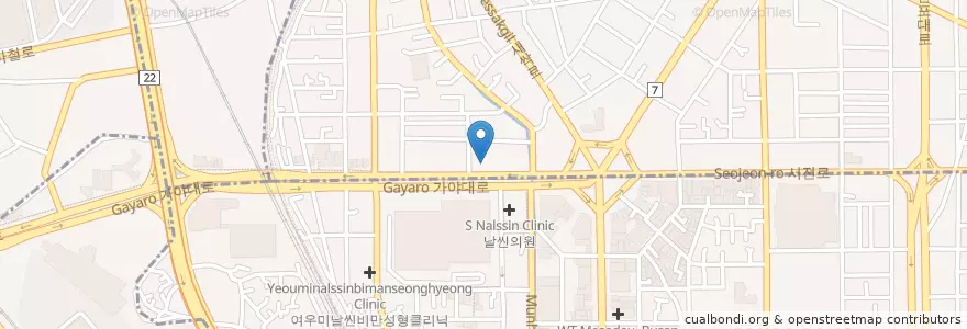 Mapa de ubicacion de 사과나무치과의원 en Südkorea, Busan, Busanjin-Gu, Bujeon-Dong.