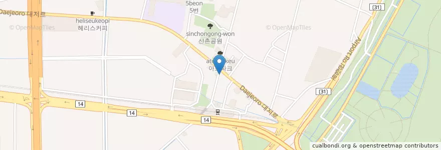 Mapa de ubicacion de 대저치과의원 en 大韓民国, 釜山, 江西区, 大渚洞.