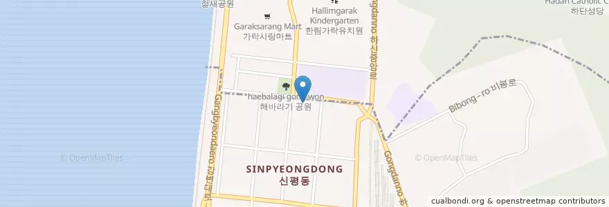 Mapa de ubicacion de 세명한의원 en Güney Kore, Busan, 사하구, 신평동.