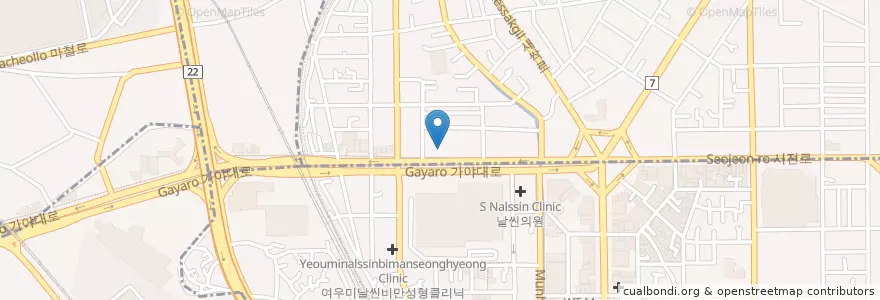 Mapa de ubicacion de 고운피부과의원 en Республика Корея, Пусан, 부산진구, 부전동.