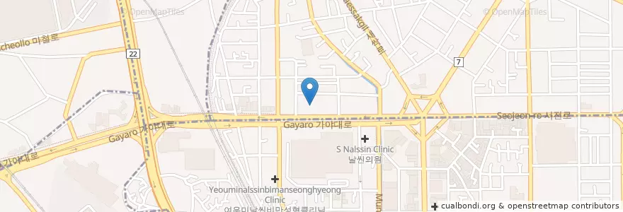 Mapa de ubicacion de 메디칼이비인후과 en Südkorea, Busan, Busanjin-Gu, Bujeon-Dong.