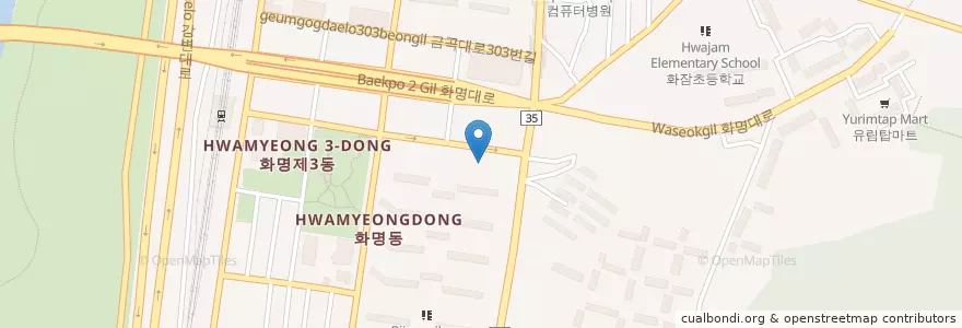 Mapa de ubicacion de 영생한의원 en Corea Del Sur, Busan, 북구, 화명동.