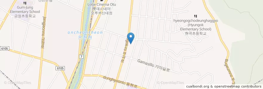 Mapa de ubicacion de 하나의원 en 韩国/南韓, 釜山, 金井區, 부곡동.