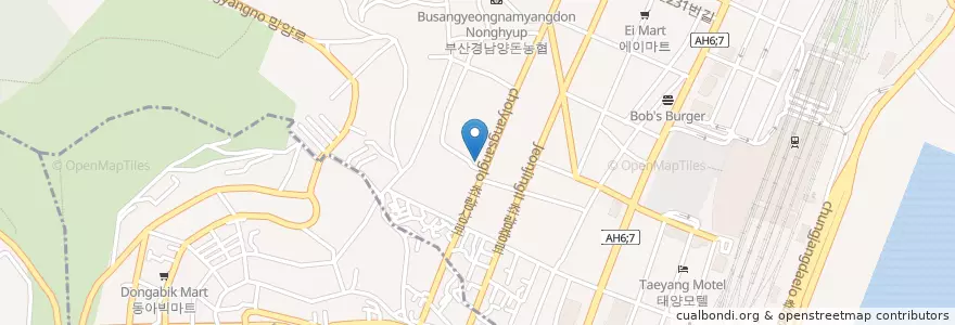 Mapa de ubicacion de 세일병원 en Coreia Do Sul, Busan, 동구.
