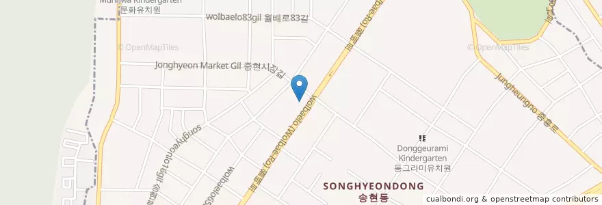 Mapa de ubicacion de Tapyeonhap Urology Daegujeom en South Korea, Daegu, Dalseo-Gu, Songhyeon-Dong.