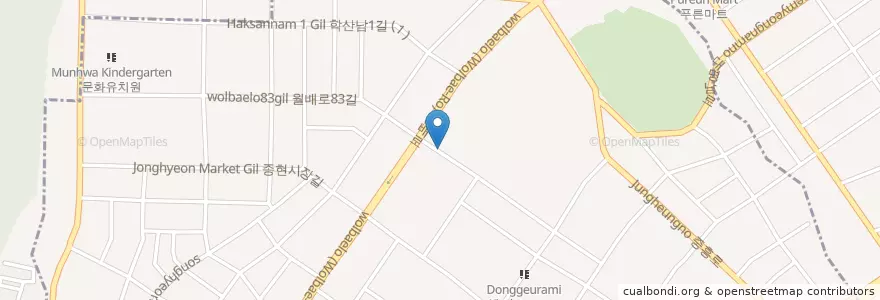 Mapa de ubicacion de 임이비인후과의원 en 대한민국, 대구, 달서구, 송현동.
