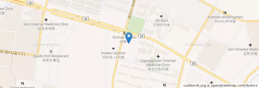 Mapa de ubicacion de 코끼리한의원 en 韩国/南韓, 大邱, 壽城區, 고산동, 고산동.