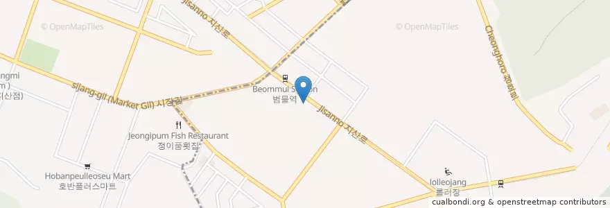 Mapa de ubicacion de 삼성한의원 en 韩国/南韓, 大邱, 壽城區, 지산동.