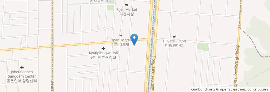 Mapa de ubicacion de 수성경희한의원 en Südkorea, Daegu, Suseong-Gu, 두산동.