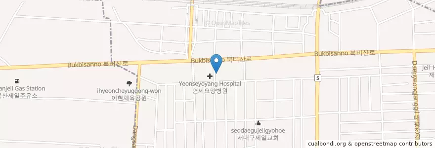 Mapa de ubicacion de 이현치과의원 en Südkorea, Daegu, Seo-Gu, Pyeongni-Dong.